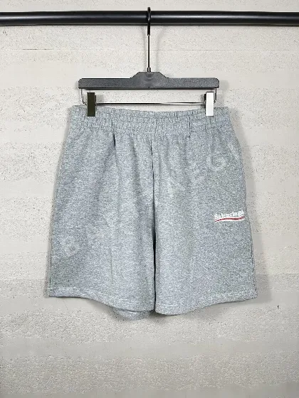 발렌시아가 클래식 웨이브 로고 자수 남성 반바지 88695