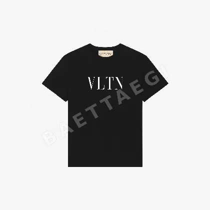 발렌티노 VLTN 레터 로고 여성 반팔 티셔츠 87906