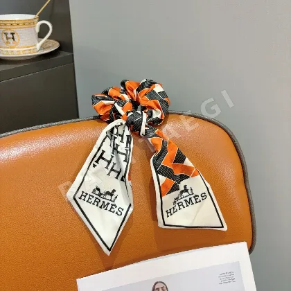 에르메스 리본 포니테일 헤어 타이 185115