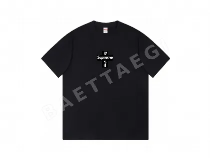 슈프림 크로스 박스 로고 반팔 티셔츠 87007