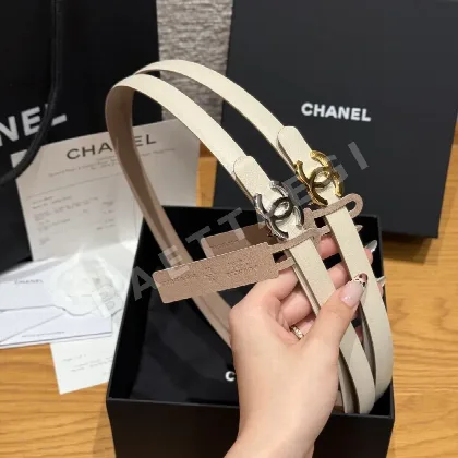샤넬 금은 버클 양면 벨트 174419