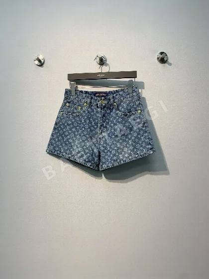 루이비통 모노그램 데님 하이웨이스트 여성 바지 97169