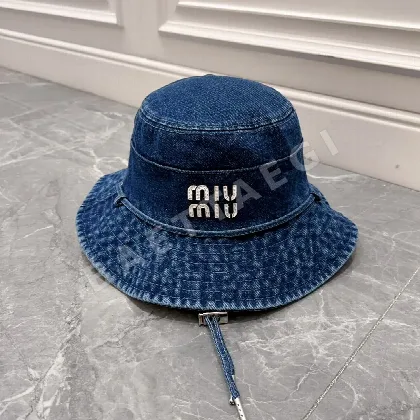 미우미우 데님 버킷햇 81161