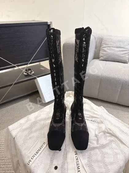 디올 J'A 자카드 메시 롱부츠 여성 신발 105041