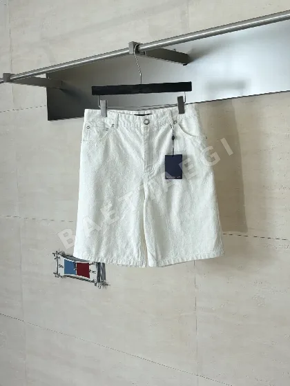루이비통 모노그램 자카드 데님 남성 반바지 68860