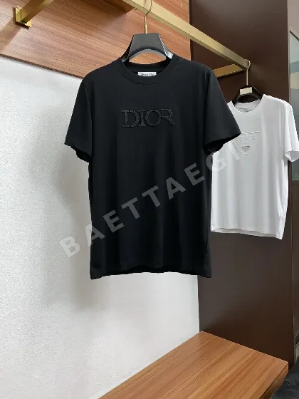 디올 남성 반팔 크루넥 티셔츠 47659