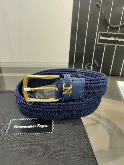 제냐 레이온 편조 가죽 벨트 59252