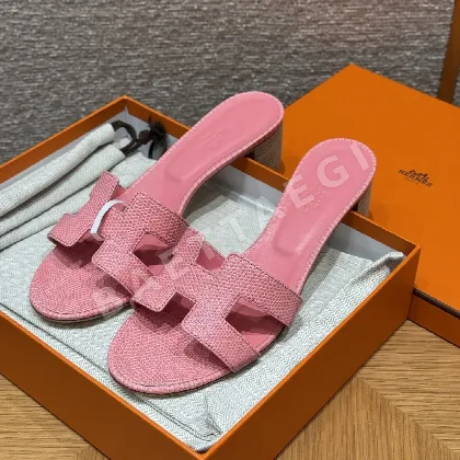 에르메스 오아시스 샌들 핑크 도마뱀가죽 하이힐 164361