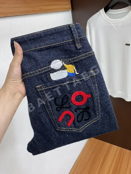 로에베 워시드 데님 남성 바지