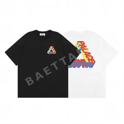 팔라스 3D 컬러풀 문자 반팔 티셔츠 89708
