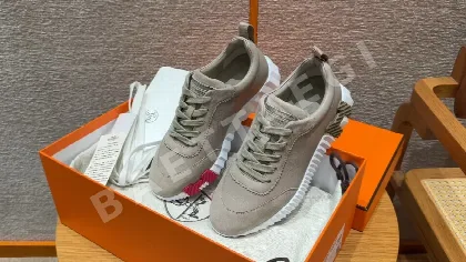 에르메스 바운싱 스니커즈 페블베이지 염소 가죽 165692
