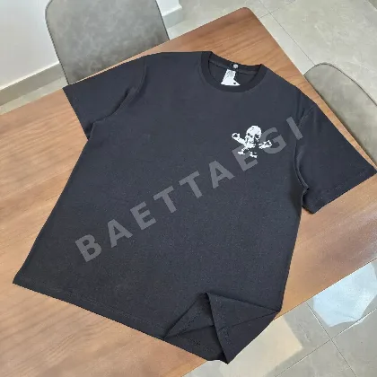 크롬하츠 해골 프린트 반팔 티셔츠