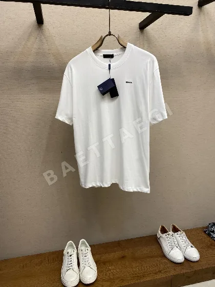 프라다 남성 코튼 반팔 티셔츠 50838