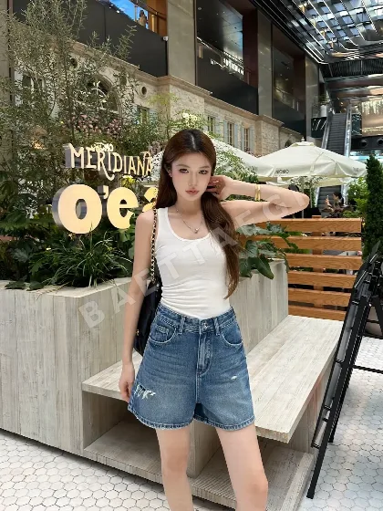 샤넬 여성 데님 반바지