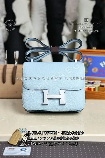 에르메스 콘스탄스 19 엡솜 소가죽 가방 123423