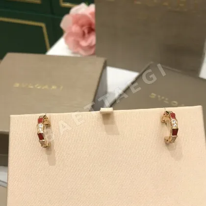 불가리 스네이크본 귀걸이 64708
