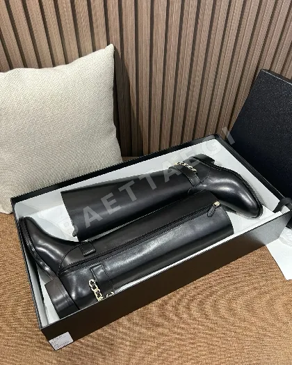 샤넬 부츠 가죽 체인 스트랩 187146