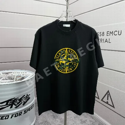 스톤아일랜드 커스텀 더블 얀 코튼 반팔 티셔츠 88789