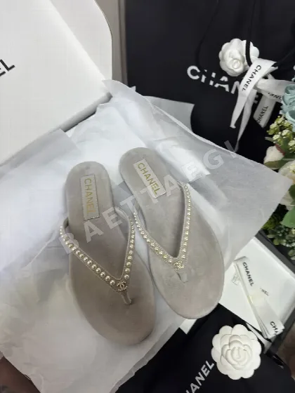 샤넬 25C 펄 플립플롭 93661