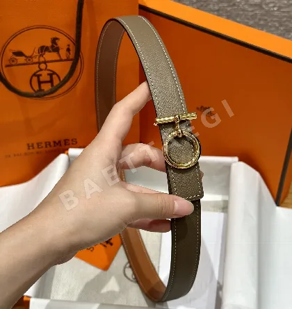 에르메스 셰느당크르 양면 가죽 벨트 175318