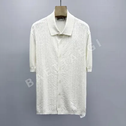 브루넬로쿠치넬리 남성 코튼 반팔 가디건