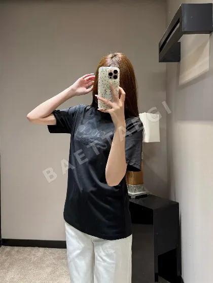구찌 레터 프린트 크루넥 반팔 티셔츠 91362