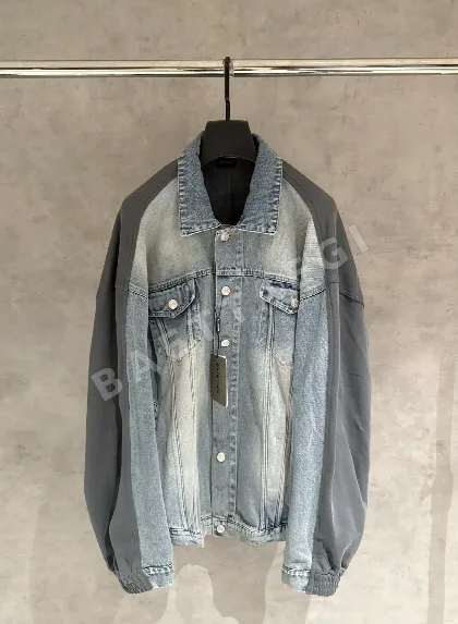 발렌시아가 패치워크 데님 남여공용 자켓 53142