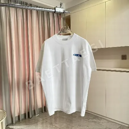 디올 3D 실리콘 로고 남성 반팔 티셔츠 47484