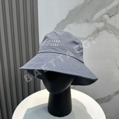 미우미우 미니멀 버킷 햇 모자 119161