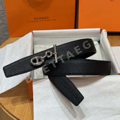 에르메스 셰느당크르 링크 양면 가죽 벨트 175585