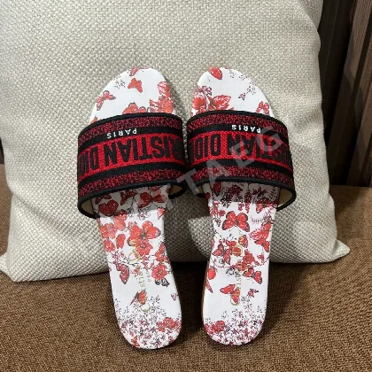 디올 자수 캔버스 샌들 141794