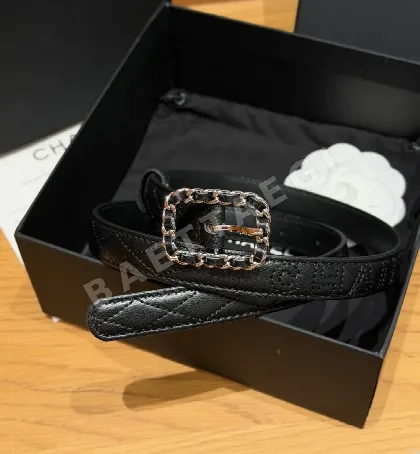 샤넬 퀼팅 램스킨 20mm 벨트 174205