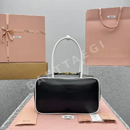 미우미우 컬러 블록 롱 핸들 브리프케이스 가방 68288