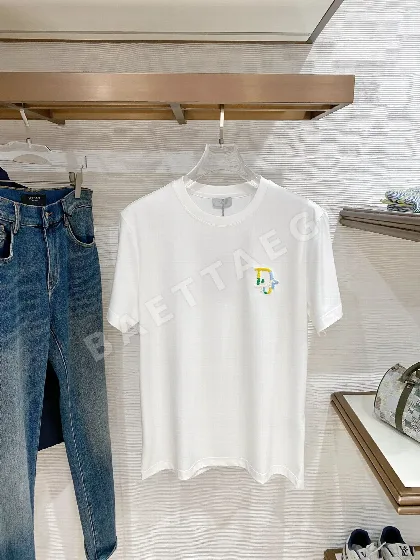 디올 남성 크루넥 반팔 티셔츠 127398