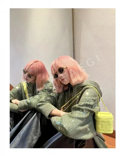셀린느 엠보스 미니 박스 가방 86291