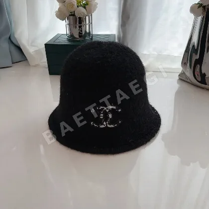 샤넬 모헤어 울 버킷햇 82786