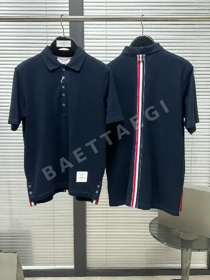 톰브라운 백리본 코튼 메시 반팔 티셔츠 142862