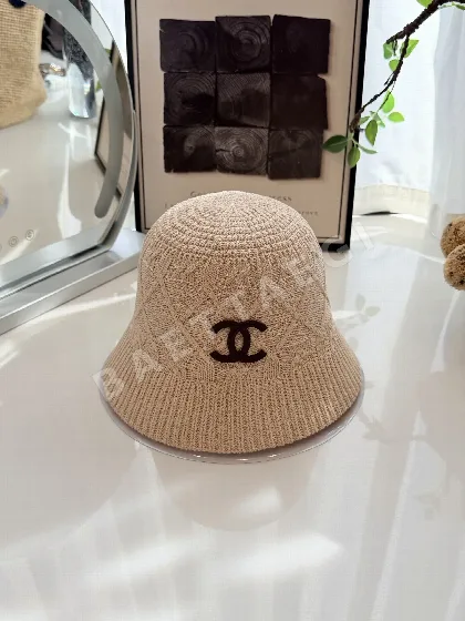 샤넬 퀼팅 니트 버킷 햇 모자 82640