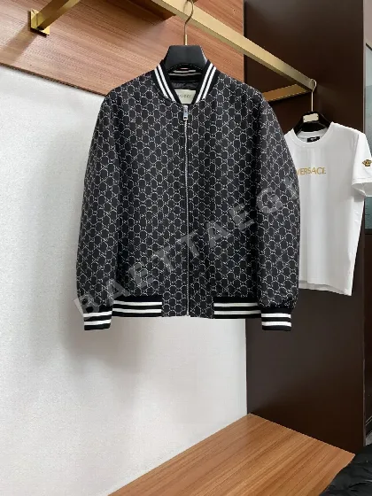 구찌 코튼 야구카라 자켓 166639