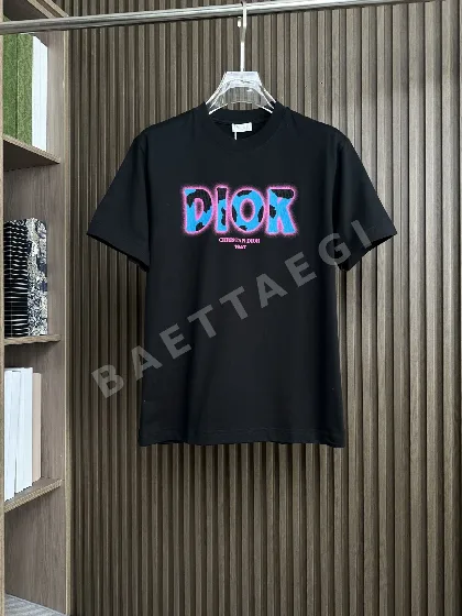 디올 남성 크루넥 반팔 티셔츠 47252