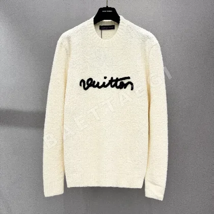 루이비통 손글씨 로고 크루넥 니트 185221