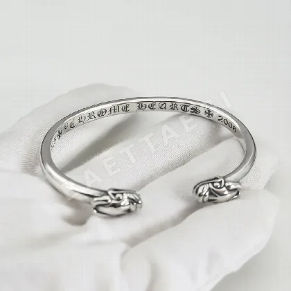 크롬하츠 더블 드래곤 헤드 레터 팔찌 127573