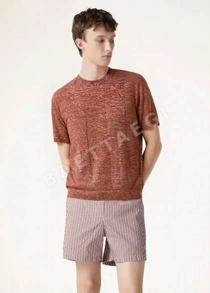 로로피아나 남성 린넨 반팔 티셔츠 114994