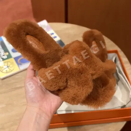 에르메스 오란 샌들 내추럴 가죽 H 컷아웃 206641