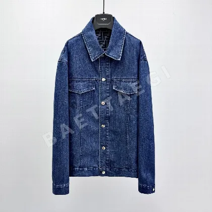 펜디 블루 데님 오버사이즈 남성 자켓 114224