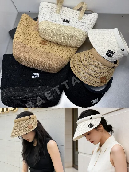 미우미우 비치 바이저 모자 120000
