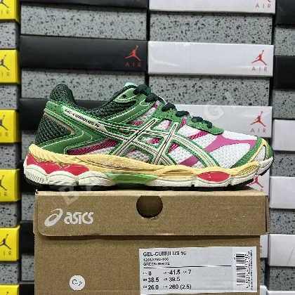 아식스 [WZ] 젤 큐뮬러스 16 1203A763-100 200408 Asics Gel-Cumulus 16 Green Cream Ivory