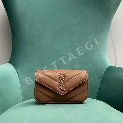 생로랑 루루 미니 나파 램스킨 핸드백 165875