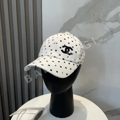 샤넬 자수 로고 야구모자 119086