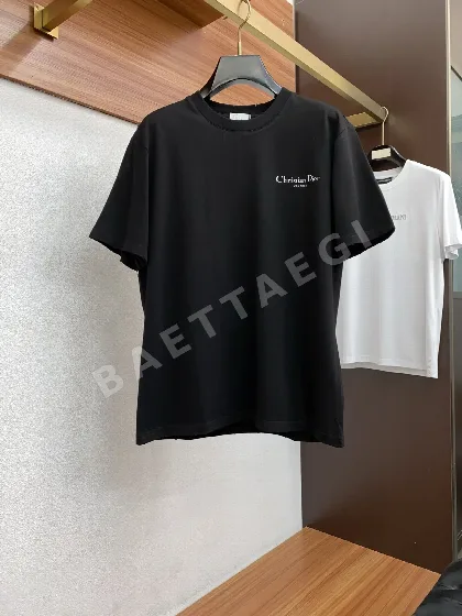 디올 크루넥 코튼 반팔 티셔츠 47268